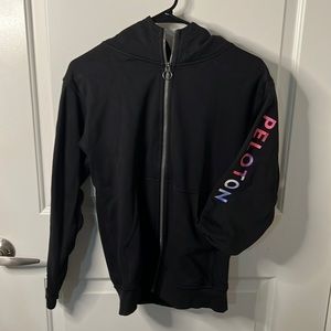 lululemon athletica Black Hoodie with Multicolor Sleeve Detail